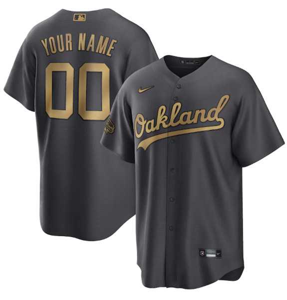 Customized Men's Oakland Athletics Active Player Charcoal 2022 All-Star Cool Base Stitched Jersey,We sell and wholesale Customized Men's Oakland Athletics Active Player Charcoal 2022 All-Star Cool Base Stitched Jersey on line form chian!